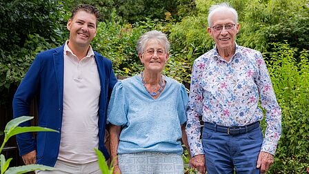 Echtpaar Verheij-van der Linden (65-jarig huwelijksjubileum)