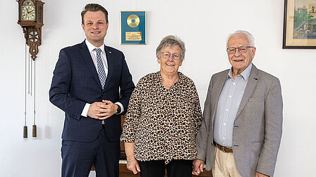 Het echtpaar Steijaart-Gomes (60-jarig huwelijksjubileum)