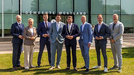 Foto van college van burgemeester en wethouders