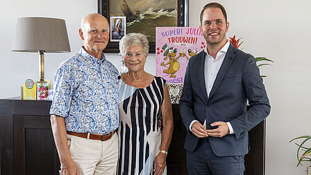 Echtpaar Beukers-van Dam (60-jarig huwelijksjubileum)