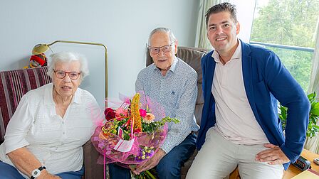 Echtpaar Van Velden-de Rooij (60-jarig huwelijksjubileum)